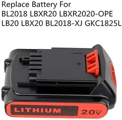 LBXR20 Батерия за Black & Decker 18 В 20 3.5 Ah Литиево-йонна Акумулаторна батерия LB20 LBXR20 BL2018 LBX20 BL2018-XJ GKC1825L STC1850