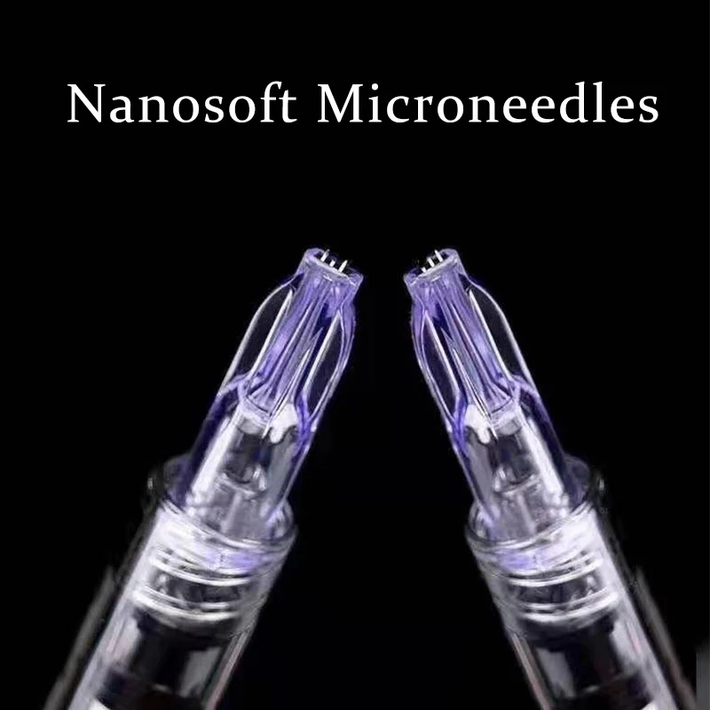 Микроиглы Nanosoft 34 г от 1,2 мм и 1,5 мм С Пълнител за Ръце Три Игли за Подмладяване на Кожата Около Очите и Шията Инструмент за Грижа за кожата