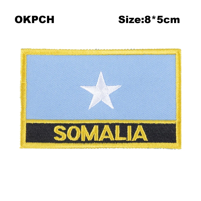 Нашивка за бродерия Хартата на Сомалия от плат с бродерия cutstom PT0170-R