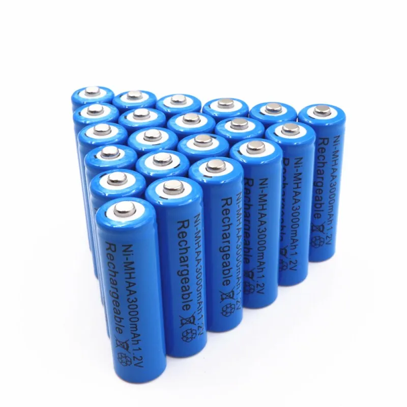 20 броя AA 1,2 3000 mah батерия AA Ni-MH 1,2 НА Акумулаторни Батерии батерия Градина Слънчева Светлина Led фенерче фенерчето Дропшиппинг