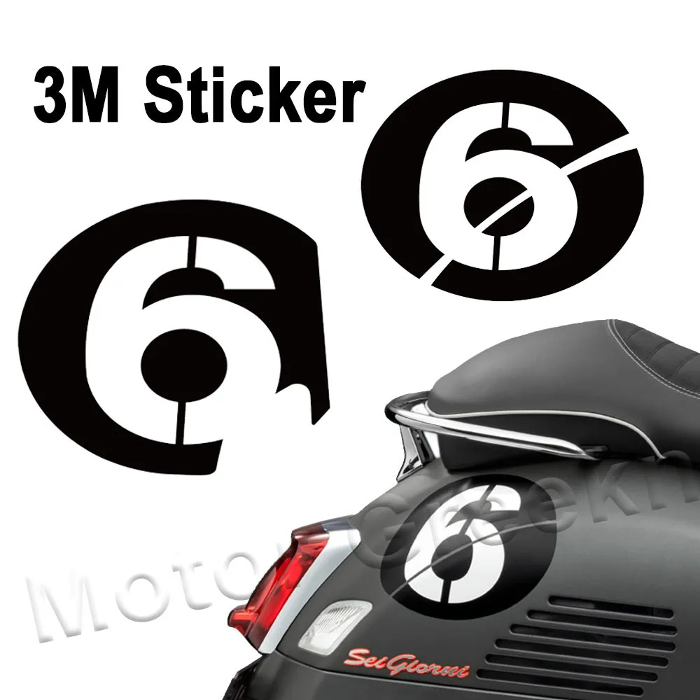 3 М на Мотоциклет Скутер Стикер № 6 Стикери с Логото на Аксесоари За Vespa Серия Piaggio 2 Sei Giorni GTS 300 250 300ie Sprint 50 150