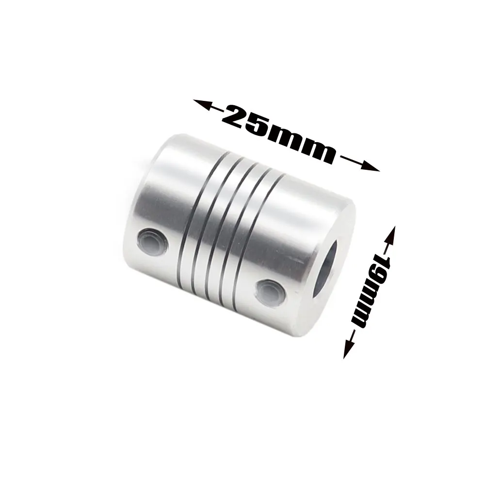 D19L25 3 mm 4 mm 5 mm 6 mm 6,35 мм, 8 мм, 10 мм, Алуминиева Ос Z Гъвкав Куплунг За стъпков мотор Съединител на Вала на Съединителя на 3D Принтер