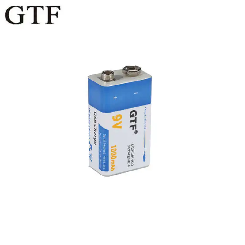 GTF USB 9 НА 1000 mah Литиево-Йонна Батерия, USB литиева батерия за Микрофон Играчка Дистанционното Управление на Директна доставка