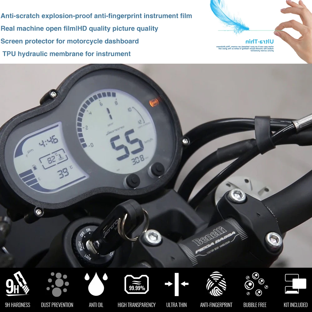За Benelli LEONCINO 500 LEONCINO500 Аксесоари За Мотоциклети Клъстер Защитно Фолио От Драскотини Протектор на Екрана за измерване на скоростта