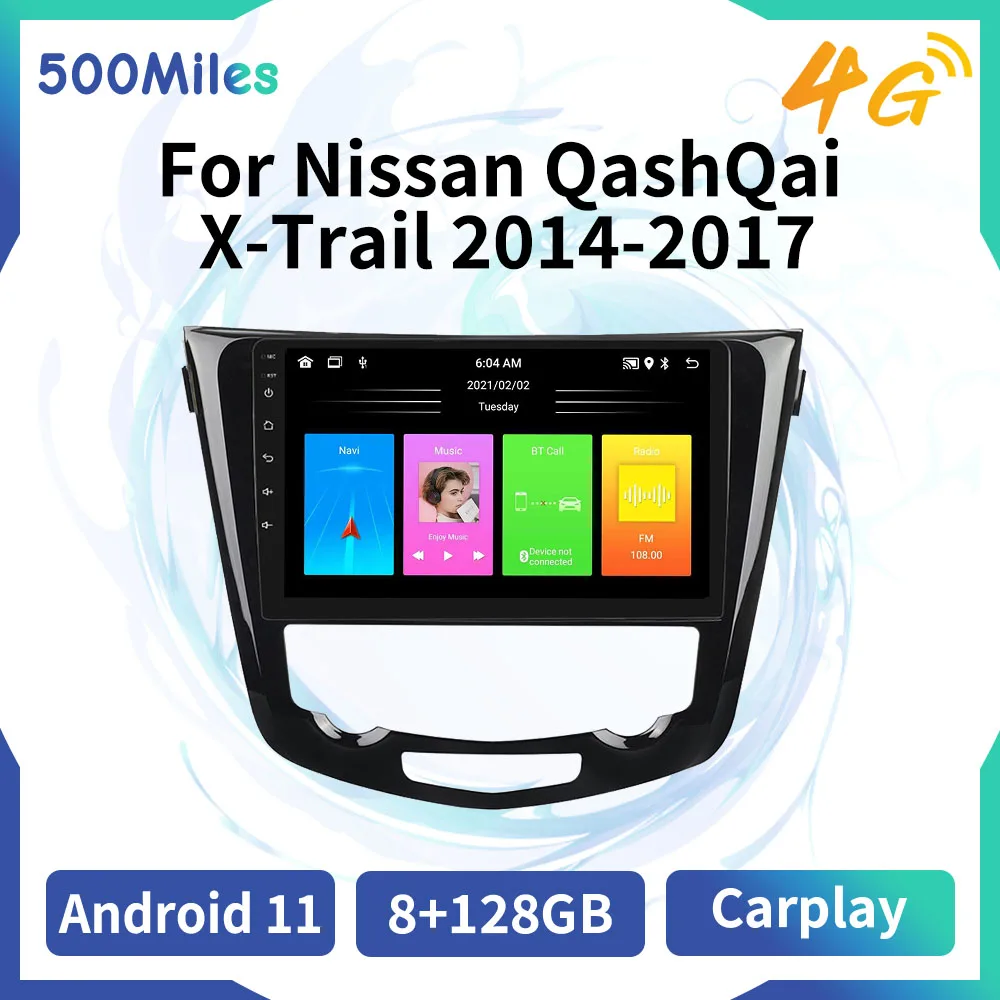 Кола стерео за Nissan J11/Qashqai X-Trail/Rogue/Dualis 2013-2021 Android Радио GPS Навигация Мултимедиен Плейър Главното устройство