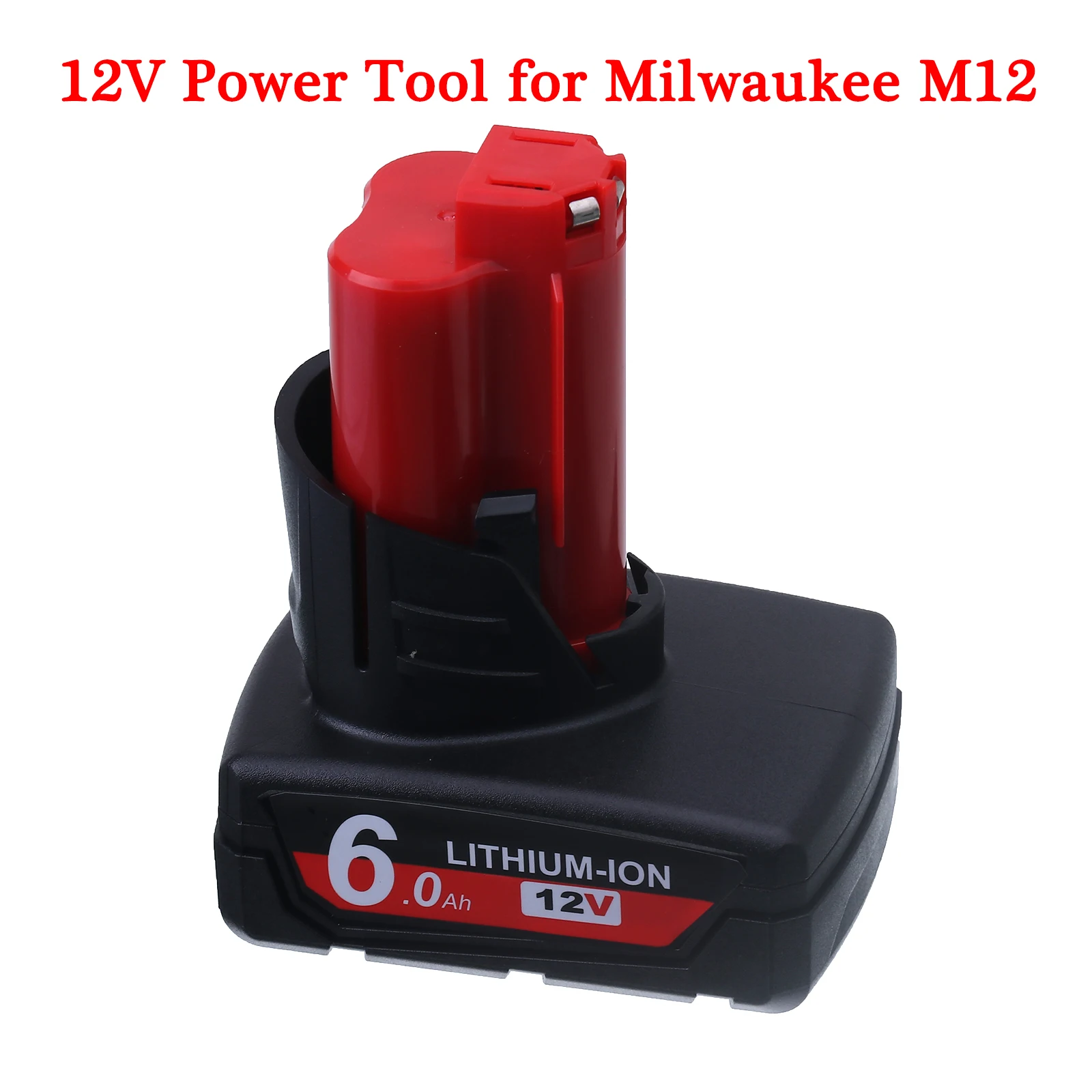 Литиево-йонна Батерия за електрически инструменти 6.0 Ah 12V за Milwaukee M12 C12 XC 48-11-2440 48-11-2402 48-11-2411 48-11-2401 Взаимозаменяеми батерия