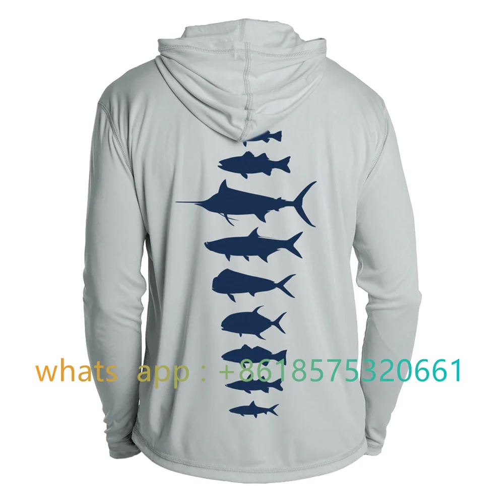 Мъжка Риза За Риболов UPF 50 Performance С Качулка И Дълъг Ръкав За Риболов И Туризъм, Дишаща Тениска С Защита От Слънцето, Костюм За Риболов 2022