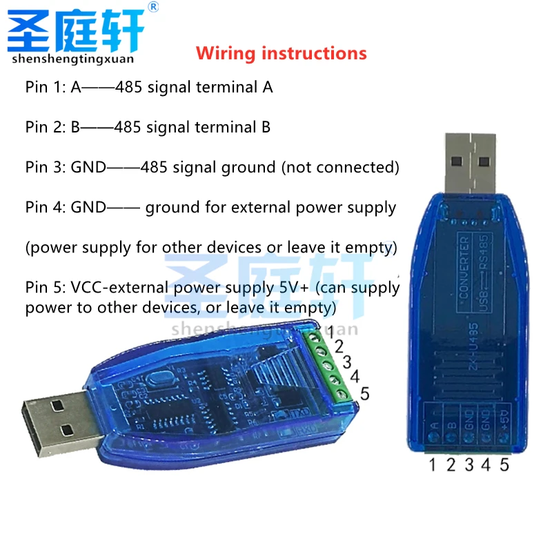 Промишлен конвертор USB към RS485, по-добра защита, съвместим с версия на V2.0, стандартен модул заплати порта RS-485 A
